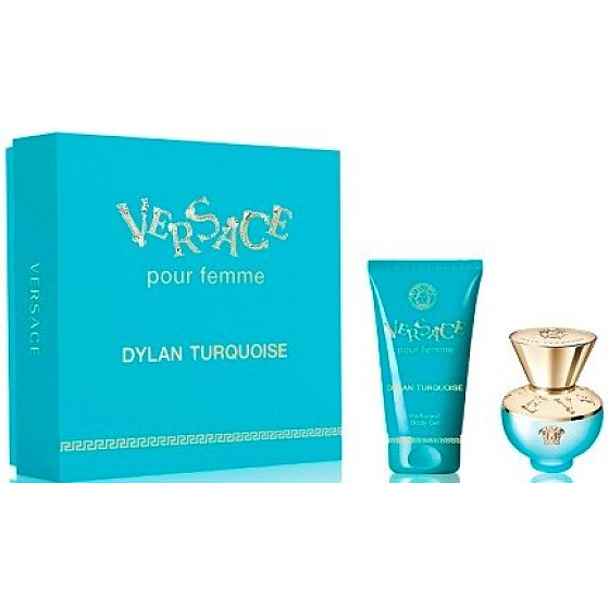 Versace Dylan Turquoise Eau de Toilette für Frauen 30 ml + Körpergel 50 ml, Geschenkset für Frauen