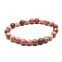 Rhodonit Armband elastisch Naturstein, Perle 8 mm / 16-17 cm, AA Qualität, Verzeihung Stein
