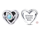 Charme Sterling Silber 925 Openwork Charme für Mama und Herz, Perle auf Armband Familie