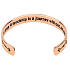 Edelstahlarmband vergoldet mit Gravur Wahre Freundschaft, offene Manschette, 2,5 mm