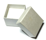 Krabička karton s houbičkou na šperky bílá 4 x 4 x 3 cm