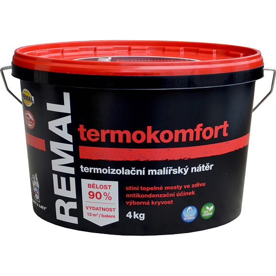 REMAL Termokomfort Wärmeisolierende Farbe für Wände, 4 kg