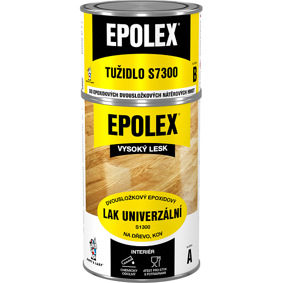 Epolex s1300 lesk zweikomponenten Holzlack + Härter, 840 g
