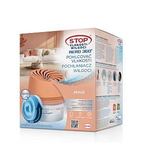 Ceresit Aero 360° Luftentfeuchter Gerät Pfirsich + Tablette, 450 g