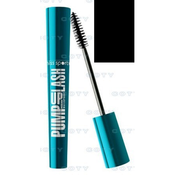 Miss Sports Pump Up Volume Wasserdichte Wimperntusche Schwarz 7 ml