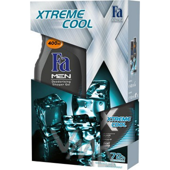 Fa Men Xtreme Cool Duschgel 400 ml + Deodorant Spray 150 ml, Kosmetikset