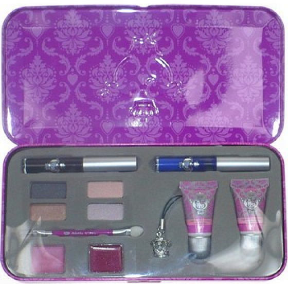 Hello Kitty Lidschatten + Wimperntusche + Lipgloss Handyanhänger für Mädchen Geschenkset