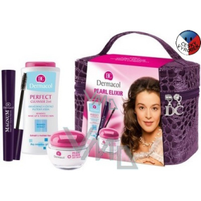 Dermacol Pearl Elixir Creme 50 ml + Lotion 200 ml + Mascara 9 ml + Hülle, Kosmetikset