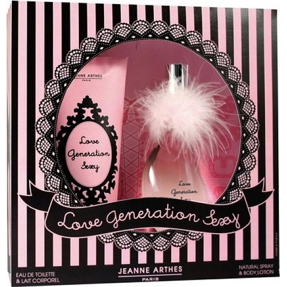 Jeanne Arthes Love Generation Sexy parfümiertes Wasser für Frauen 60 ml + Körperlotion 200 ml, Geschenkset