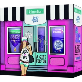 Palmolive Purple Kiss Duschgel 250 ml + Deo Stick 45 g + Lipgloss, Kosmetikset