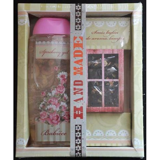 Böhmen Geschenke Für Großmutter Duschgel 300 ml + Kräuter für Aromalampen, Kosmetikset