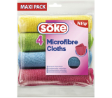 Söke Microfibre Cloths Mehrzwecktuch aus Mikrofaser 30 x 30 cm 4 Stück