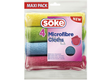 Söke Microfibre Cloths Mehrzwecktuch aus Mikrofaser 30 x 30 cm 4 Stück