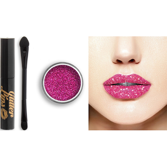 Glitter Lips lang anhaltender Lipgloss mit Sparkling Rosé Glitter 3,5 ml