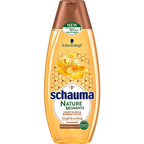 Schauma Nature Moments Honigelixier und Kaktusfeigenöl zur Regeneration und Stärkung des Haarshampoos 400 ml