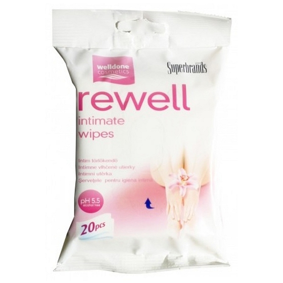 Gut gemacht Rewell Intimate Wipes Intim Feuchttücher 20 Stück
