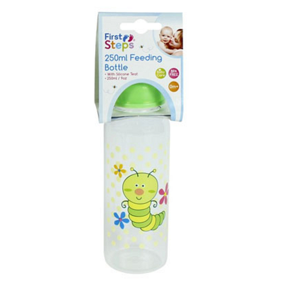 First Step Meadow Babyflasche 0+ Caterpillar Grün 250 ml