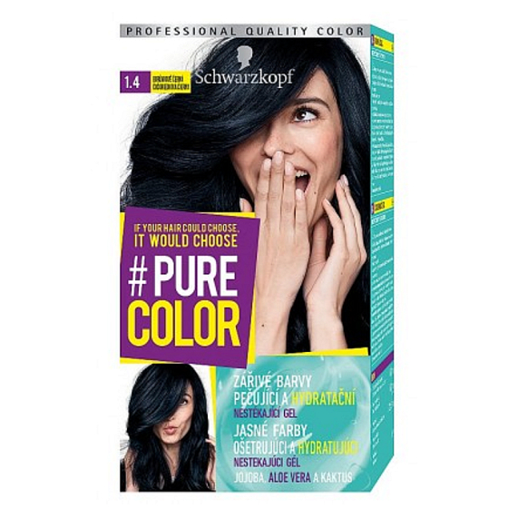 Schwarzkopf Pure Color Washout Haarfarbe 1,40 Blaubeerschwarz 60 ml