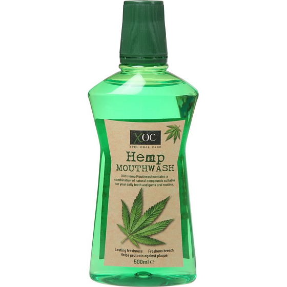 Xoc Hemp Mouthwash Mundspülung mit Hanfextrakt 500 ml