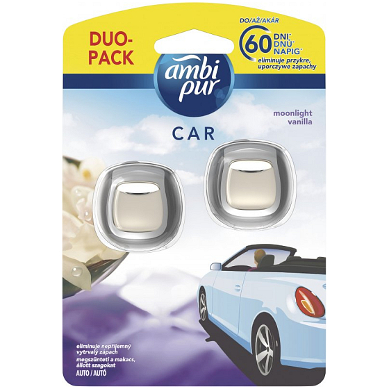 Ambi Pur Car Moonlight Vanille Auto Lufterfrischer 2 x 2 ml