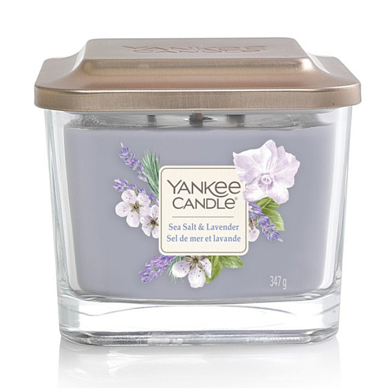 Yankee Candle Meersalz & Lavendel Elevation Medium Glas 3 Dochte 347 g