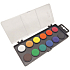 Koh-i-Noor Schulaquarell, schwarzer Hintergrund 22,5 mm 12 Farben