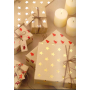 Zöwie Geschenkpapier 70 x 150 cm Christmas Shining Moments natürlich mit roten Rentierformen