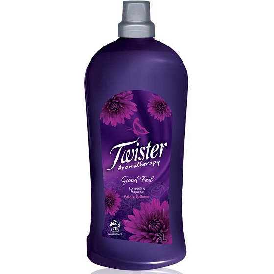 Twister Good Feel - Ein Weichspüler mit gutem Gefühl zum Weichmachen und Riechen von Wäsche 70 Dosen von 2 l