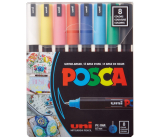 Posca Universal-Satz von Acrylmarkern 0,7 - 1 mm Grundfarben 8 Stück PC-1MR