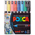 Posca Universal-Satz von Acrylmarkern 0,7 - 1 mm Grundfarben 8 Stück PC-1MR