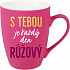 Albi Velvet Becher Mit dir ist jeder Tag rosa 300 ml
