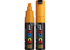 Posca Universal-Acrylmarker mit breiter, geschnittener Spitze 8 mm Hellgelb (orange) PC-8K
