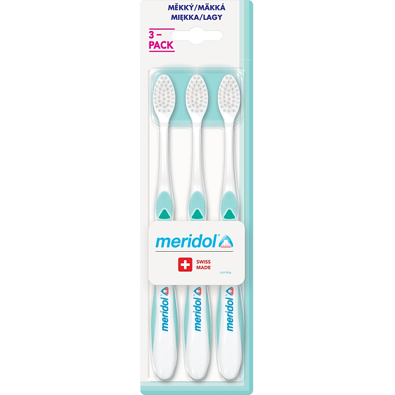 Meridol Swiss Made Soft Zahnbürste 3 Stück
