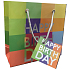 EP Line Papier Geschenktüte 14,5 x 14,5 x 6 cm Happy Birthday