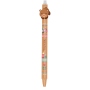Colorino Gummierter Stift Kleine Füchse braun, blaue Mine 0,5 mm