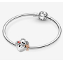 Charms Sterling Silber 925 Disney Minnie Mouse & Mickey Mouse Vorhängeschloss - ewige Liebe, Armband Perle, Liebe