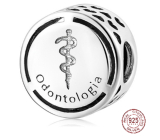 Charme Sterling Silber 925 Zahnmedizin Perle auf Armband Job