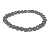 Saphirarmband elastischer Naturstein, Kugel 6 mm / 16 - 17 cm, Stein der Weisheit, Wahrheit und Intuition
