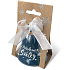 Nekupto Weihnachtsglocke aus Keramik mit Aufschrift Fairy tale holidays pearl 5,5 x 5,5 cm