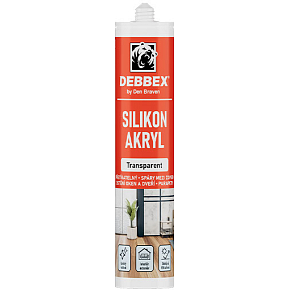 Den Braven Silikon-Acryl-Dichtstoff, transparent, 310 ml