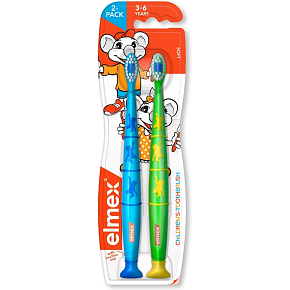 Elmex Kinderzahnbürste 3-6 Jahre 2-Pack