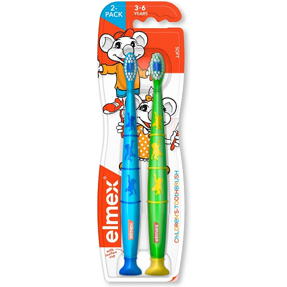 Elmex Kinderzahnbürste 3-6 Jahre 2er-Pack