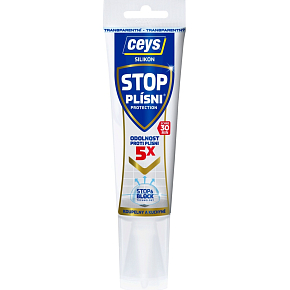 Ceys Stop Schimmel Sanitärsilikon, transparent, Tube 125 ml