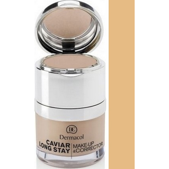 Dermacol Caviar Long Stay Make-Up & Corrector Make-up mit Kaviar und perfektionierender Korrektor 02 Fair 30 ml