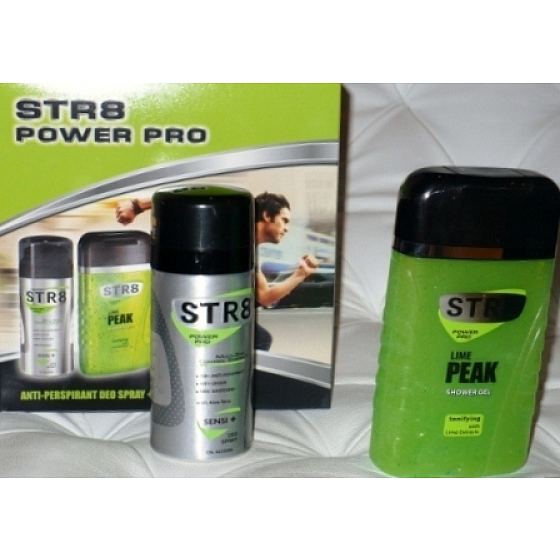 Str8 Power Pro Limone Peak Sensi Deospray 150 ml + 250 ml Duschgel, Kosmetikset