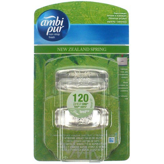 Ambi Pur Non Stop Fresh Neuseeland Frühlingslufterfrischer Nachfüllung 2 x 5,5 ml