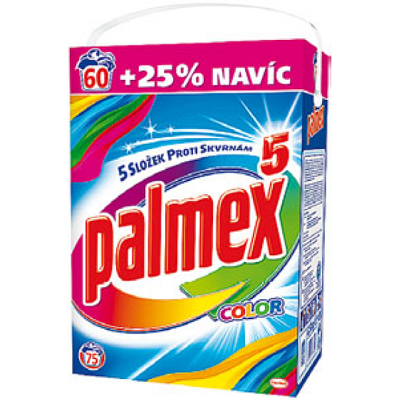 Palmex 5 Farbwaschpulver für farbige Wäsche 75 Dosen 7,5 kg