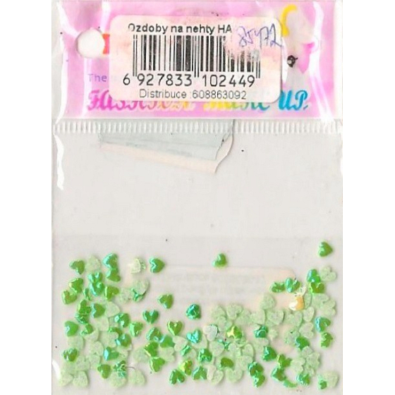 Engel Nagel Dekorationen Herzen grün 1 Packung