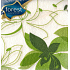 Waldpapierservietten 1 Lage 30 x 30 cm 45 Stück Grüne Blume