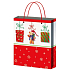 Engel Geschenk Papiertüte 32 x 26 x 12,7 cm rot und weiß, Geschenke, Teddybär L.
